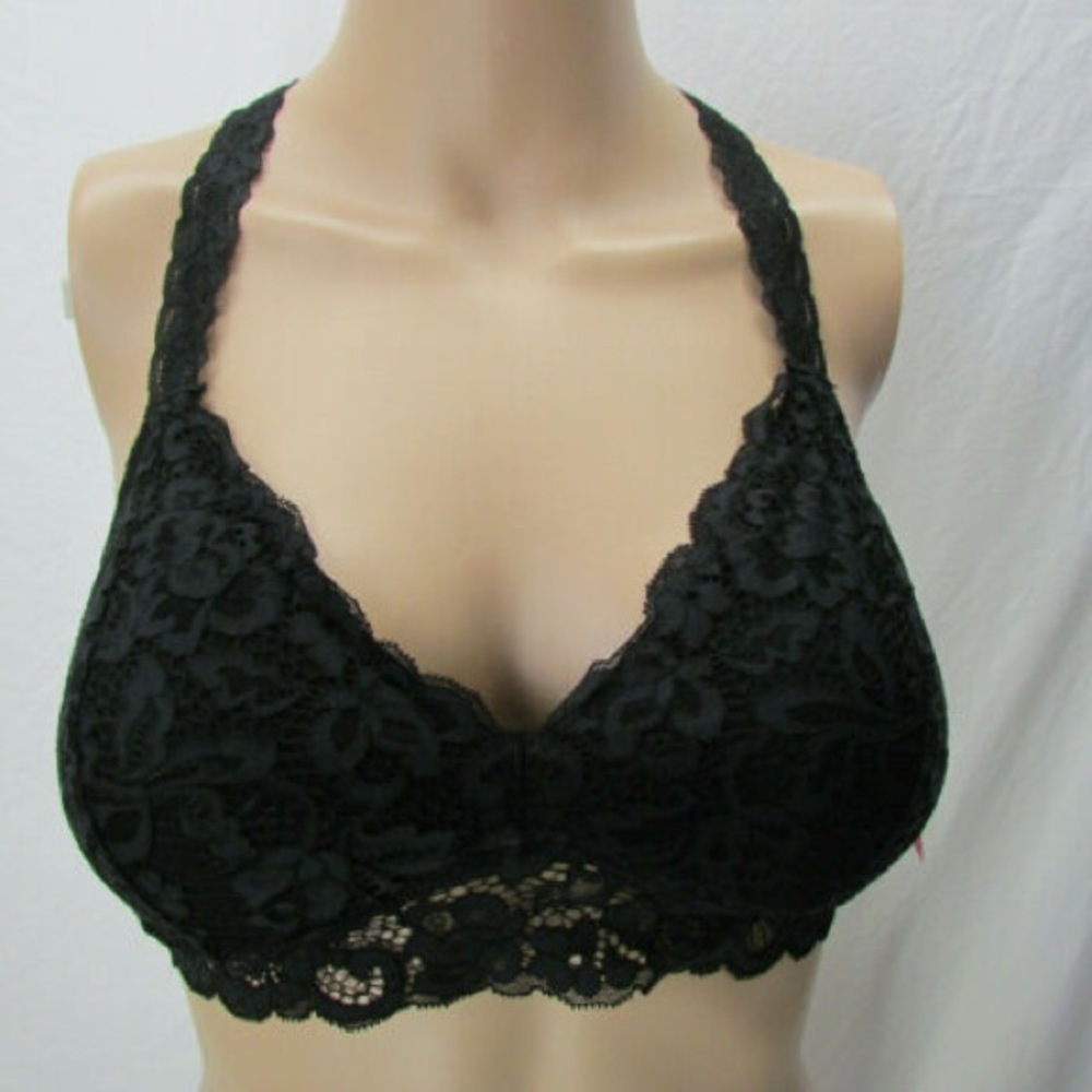 Black lace bralette